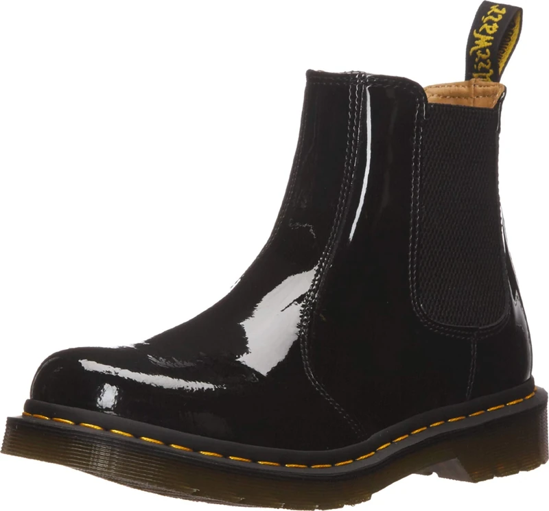 Dr. Martens Women's 2976 Amphibians, Black Patent Lamper, 8 UK