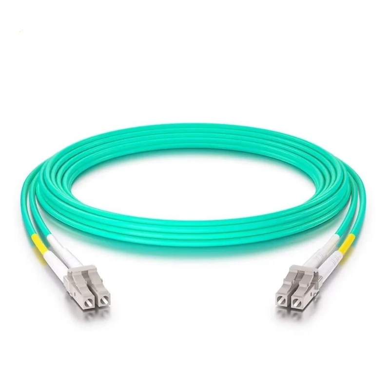 10Gtek Fiber Patch Cable - LC to LC OM3 10Gb/Gigabit Multi-Mode Jumper Duplex 50/125μm LSZH Fiber Optic Cord for SFP Transceiver, Aque, 30-Meter(100-ft)