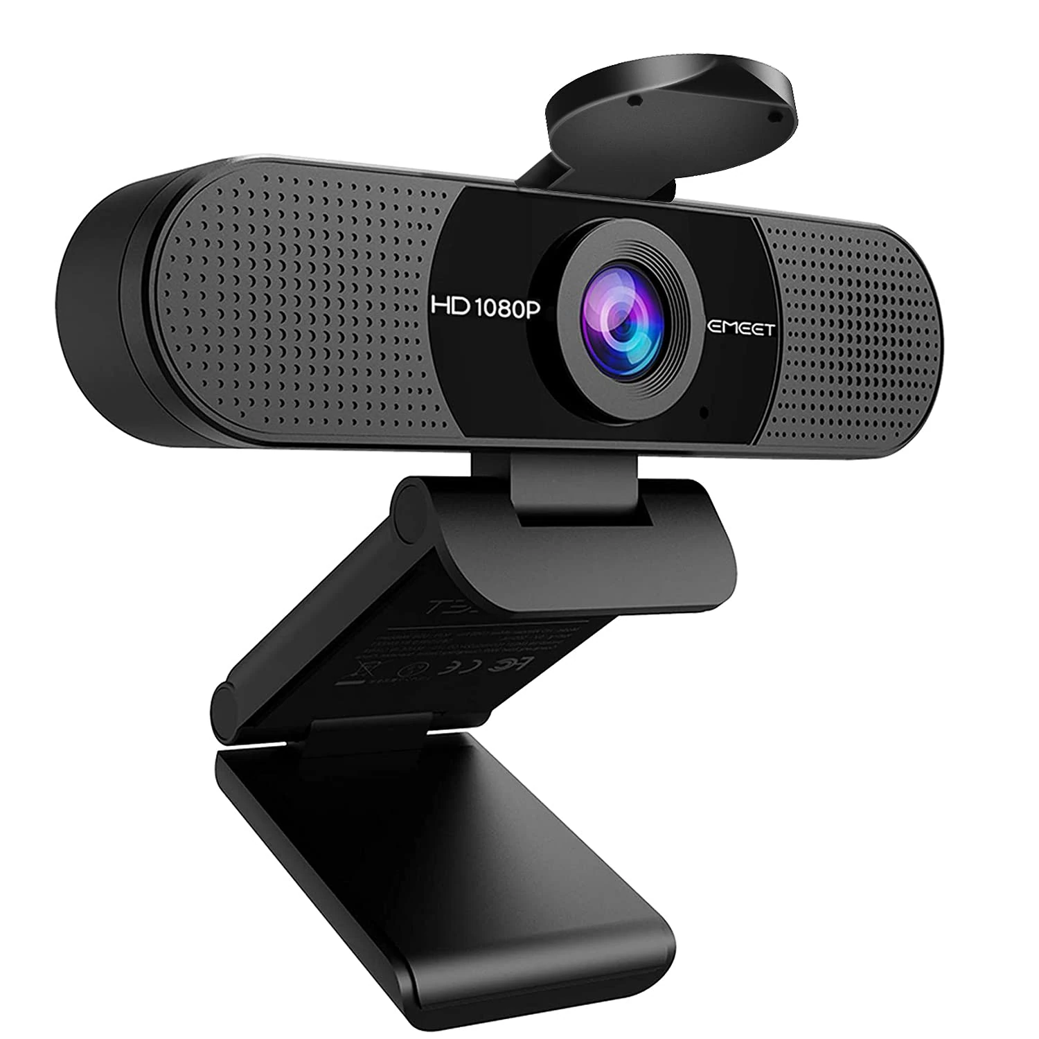 EMEET 1080P Webcam with Microphone, C960 Web Camera, 2 Mics Streaming Webcam with Privacy Cover, 90°View Computer Camera, Plug&Play USB Web Cam for Calls/Conference, Zoom/Teams/YouTube, Laptop/Desktop