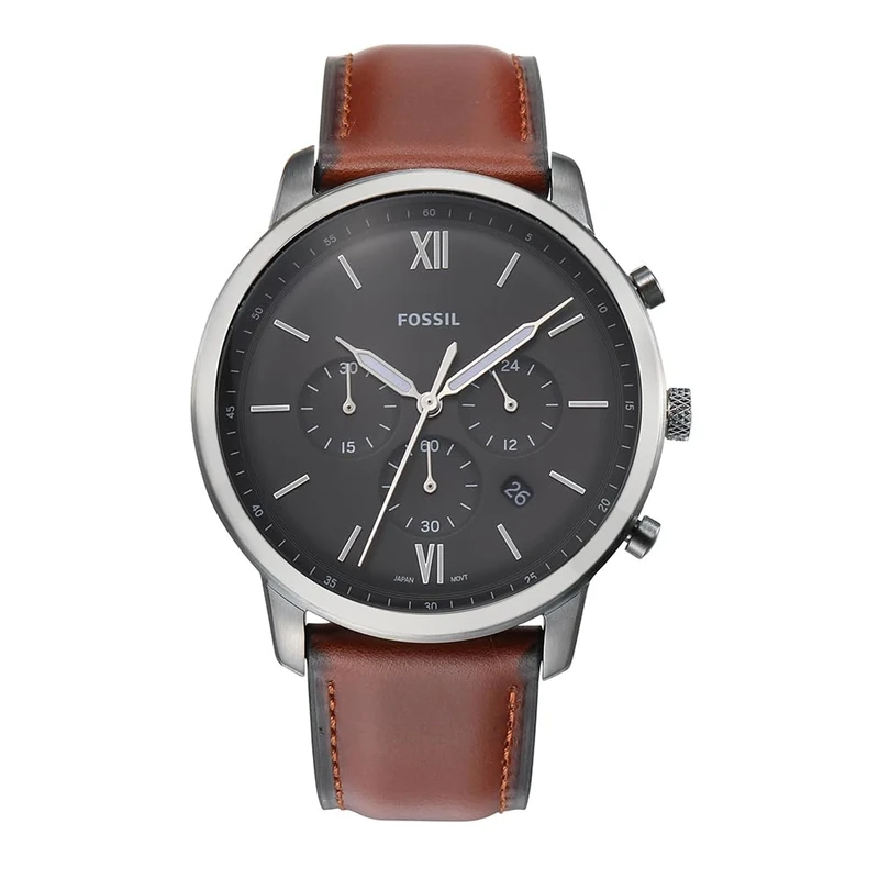 Fossil Neutra Watch for Men, Quartz Chronograph movement with Leather Strap