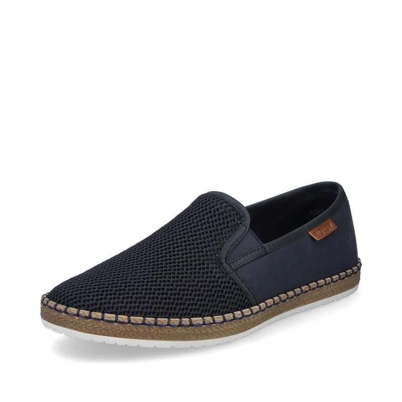 Rieker B5265 Men's Slip-On Slippers, Blue 14, 7.5 UK