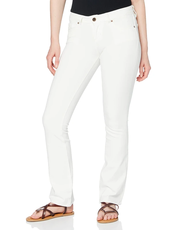 Seven7 Women's Monica Bootcut Jeans, White (Rinse Wt 002), 25W / 32L