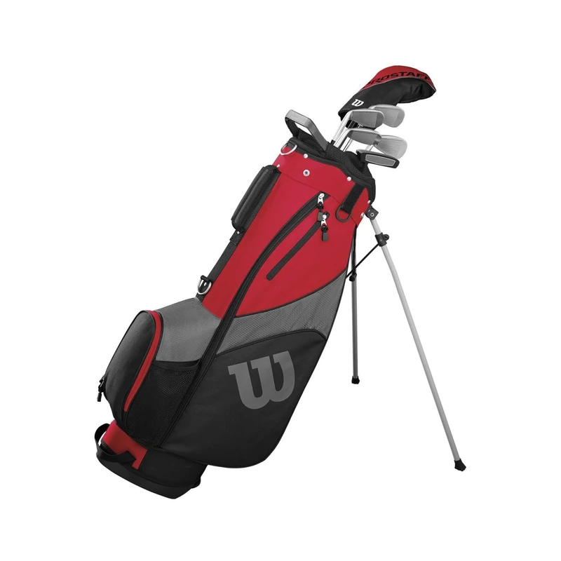 Wilson Golf Pro Staff SGI Half Set Uncut, Golf club set for Men, Right Handed, Suitable for Beginners and Advanced, Graphite, Red, WGG150002