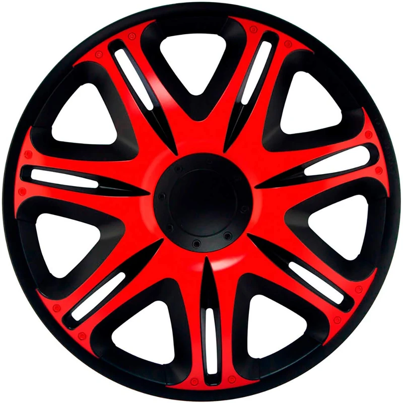 J-Tec Set wheel covers Nascar 16-inch black/red