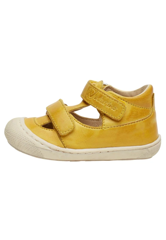 Naturino Puffy-Closed-Toe Leather Sandals Yellow 17