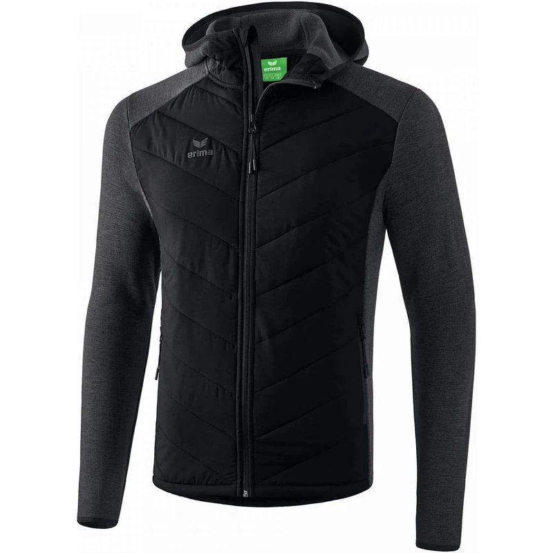 Erima Men's Function Quilted Jacket (2061903), Black, L
