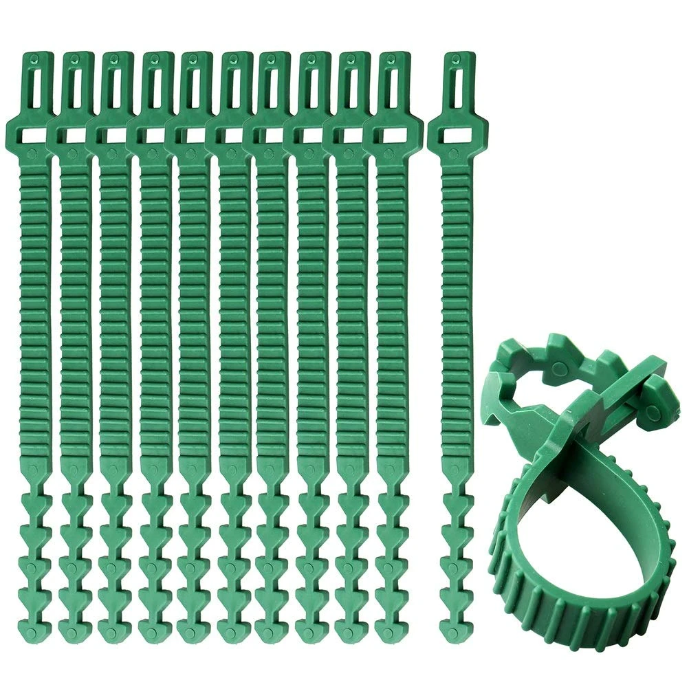 Tree Ties Straps Supports, Heavy Duty Adjustable Interlock Garden Plants Shrub Ties for Shrub Rose Plant Tree Support 12pices 9.4inch
