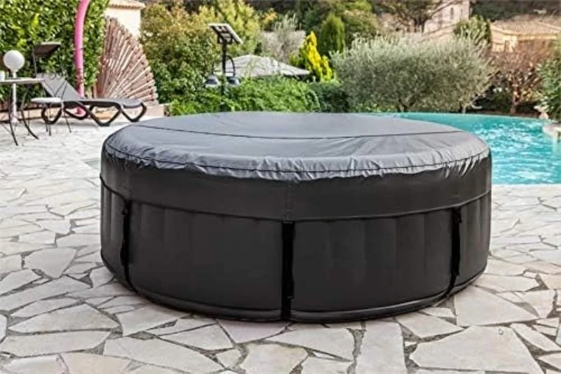 N NETSPA SPARO Cover For Spa, Anthracite, 165 cm x H 70 cm