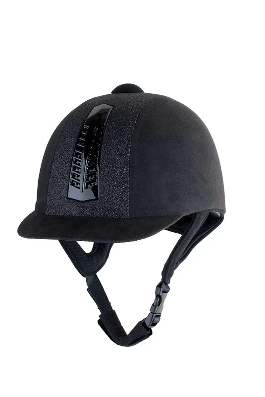 Rhinegold 0 Rhinegold Glitter Pro Hat-6.5/8-black Riding Hat, Black, 6. 5 8 UK