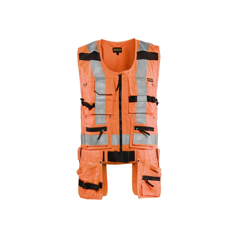 Blaklader 303218045300L High Vis Tool Vest, High Vis Orange, Size L