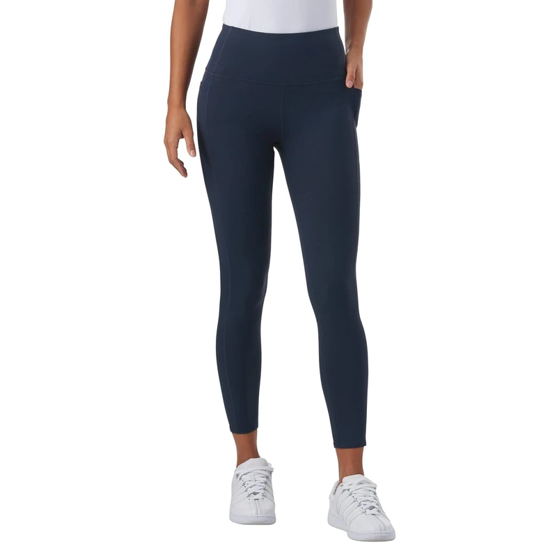 Skechers Women's Go Walk Go Flex High Waisted 2-pocket Yoga Legging Pants, Blue Iris, XXL UK