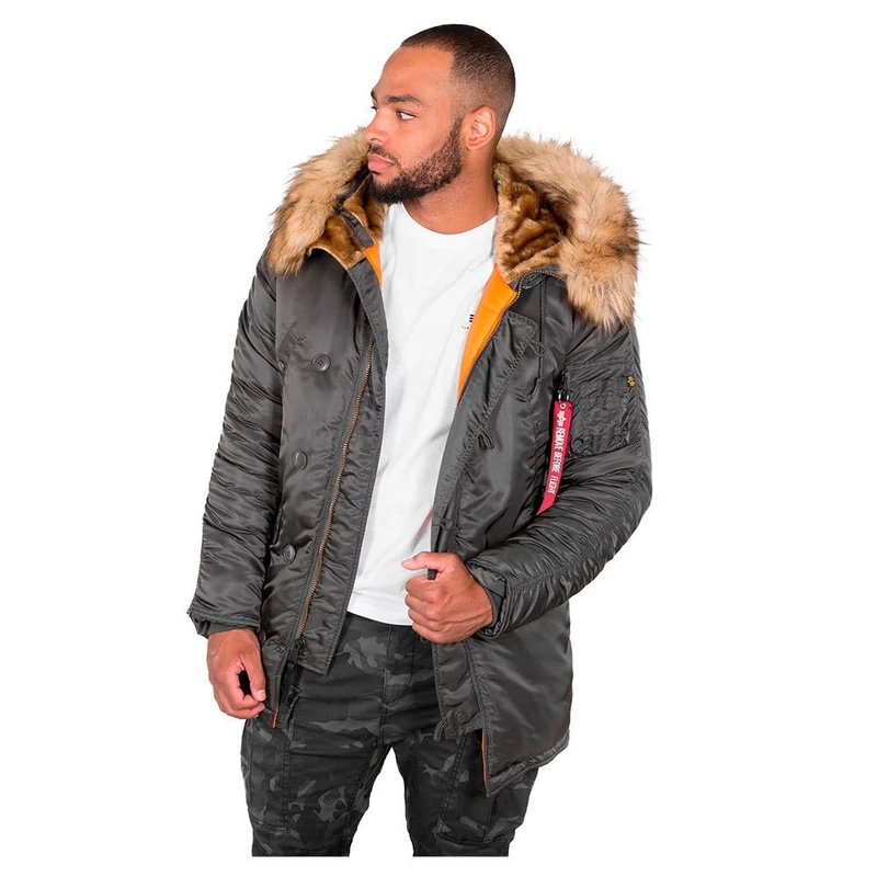 Alpha Industries N3B VF 59 Winter Jacket for Ladies Greyblack