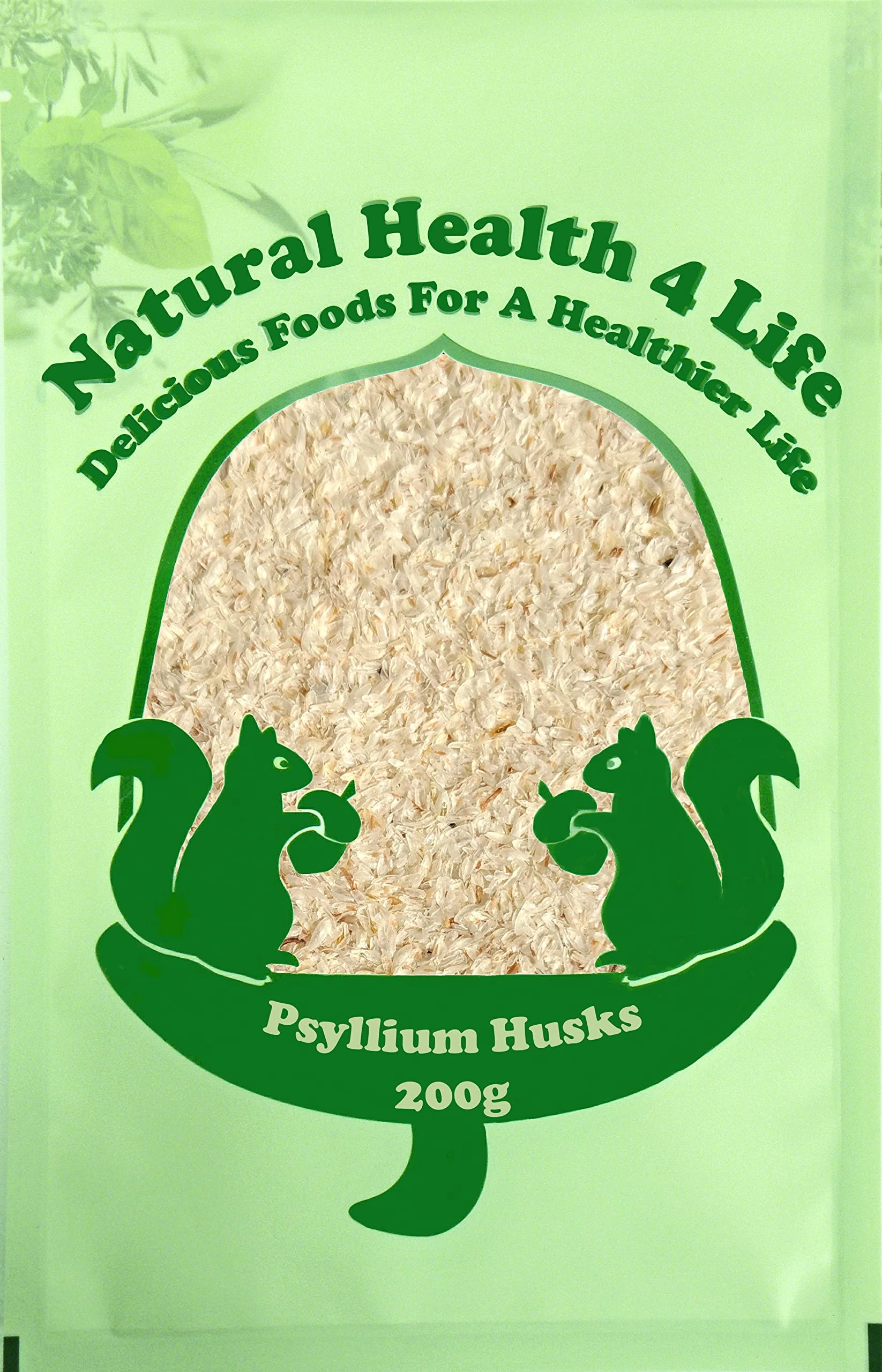 Natural Health 4 Life Vegetable Fibre Psyllium Husks 200 g (1 Bag)