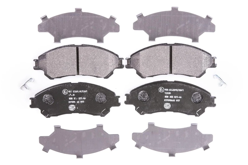 HELLA 8DB 355 021-461 Brake pad set - with acoustic wear warning - T2328 - for e.g. SUZUKI