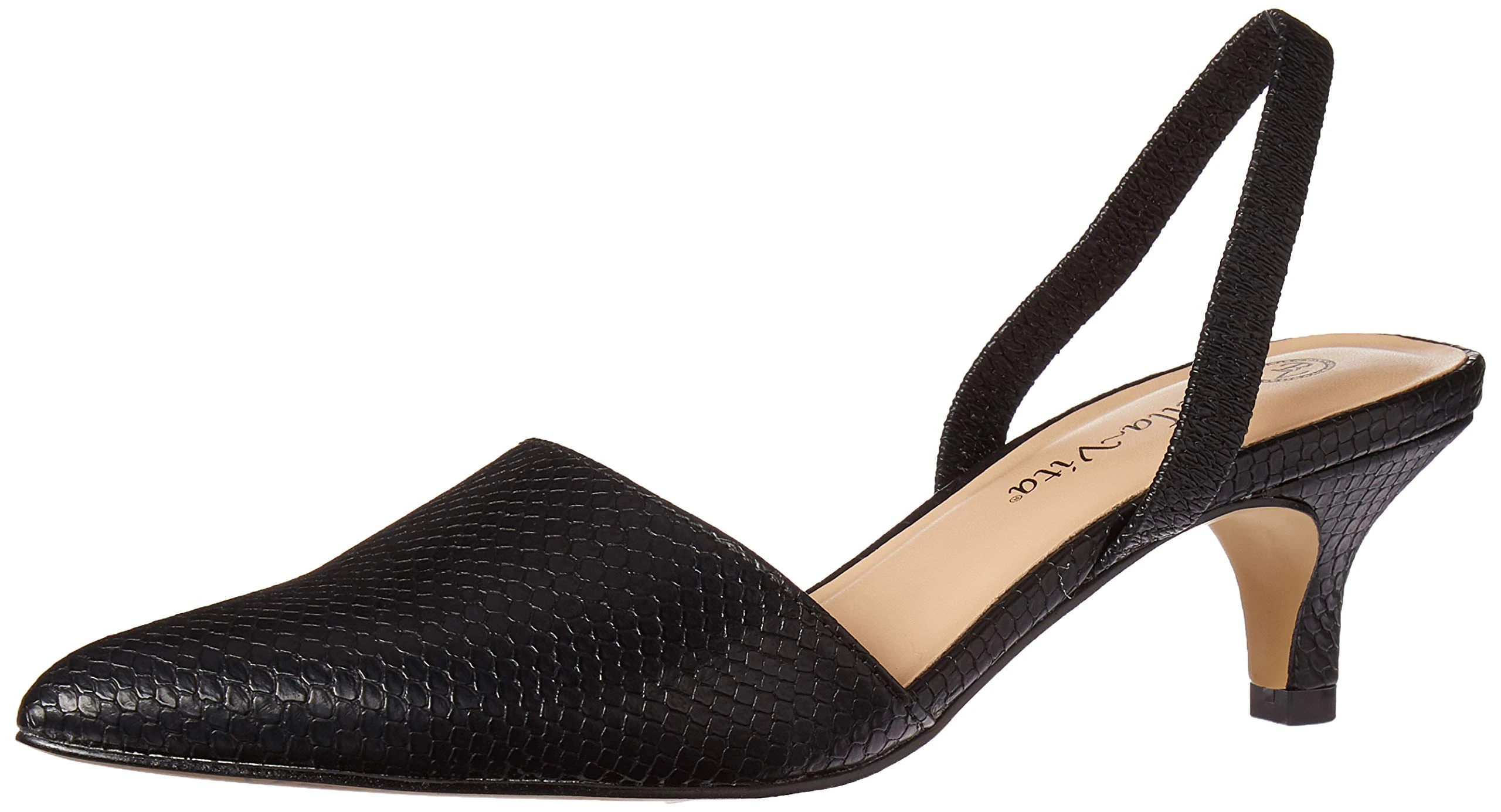 Bella Vita Women's Sarah II Slingback Dress Shoe Pump, Black Snake, 10 UK