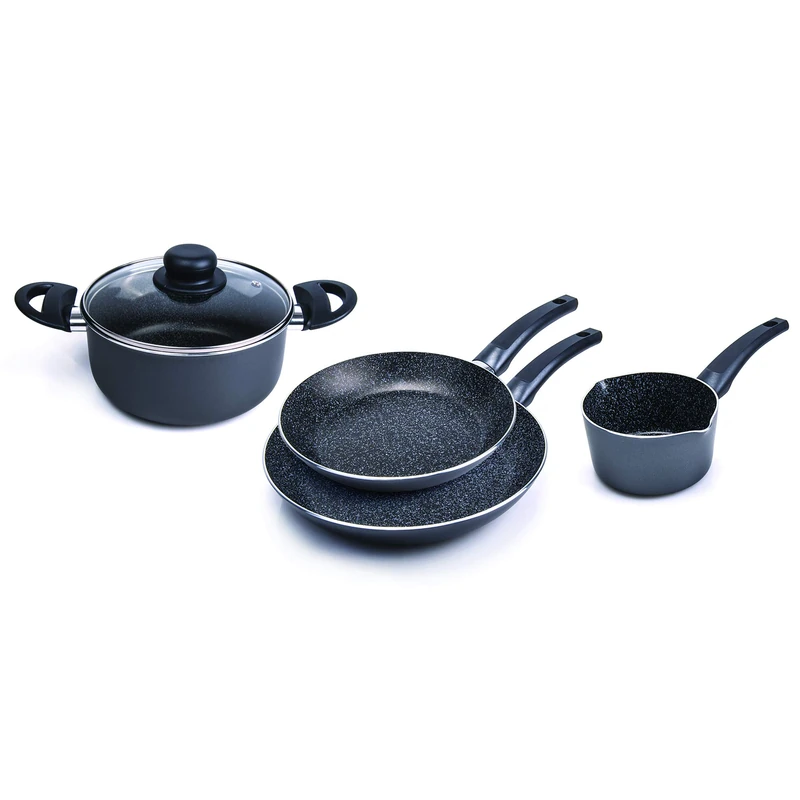 Alluflon Tradizione Italia 5 Piece Cookware Set - Aluminum