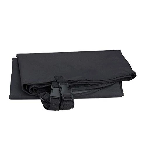 Relaxdays Dog Car Seat Blanket, 4 Headrest Straps, Protective Cover for Back Seat, HWD 136 x 142 cm, Black