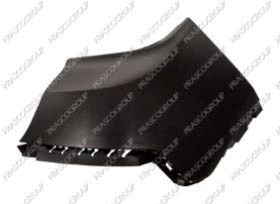 Rear Bumper Corner Right Black
