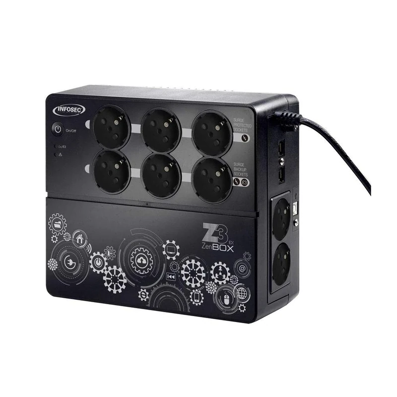 INFOSEC Z3 ZenBox EX 700 VA Inverter 4 Earthing Contact Sockets