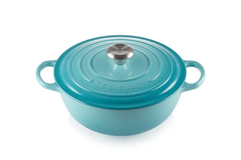 LE CREUSET Signature Soup Pot 26cm Caribbean SS Knob