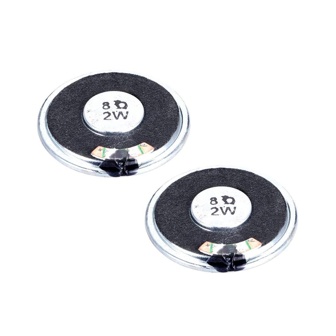 sourcing map 2W 8 Ohm DIY Speaker 40mm Round Shape Replacement Loudspeaker 2pcs