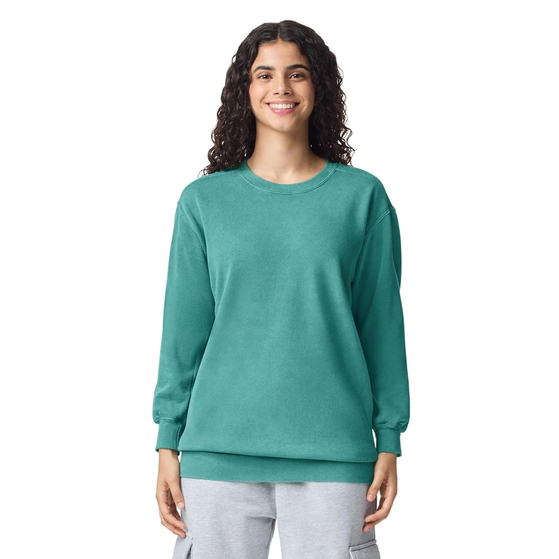 Comfort Colors Men's Adult Crewneck Sweatshirt, Seafoam, XXXL