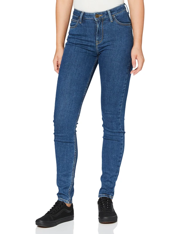 Lee Womens SCARLETT HIGH Jeans, Stonewash Holly, 25W / 33L