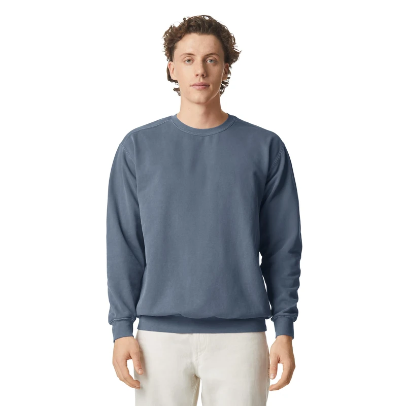 Comfort Colors Men's Adult Crewneck Sweatshirt, Blue Jean, XXXL
