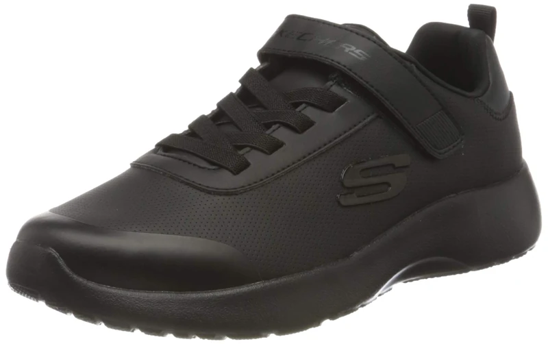 Skechers Boy's Dynamight-Day School Sneakers, Black Black Black Bbk, 11 UK Child