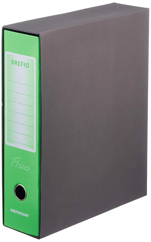 Brefio 0201190.VF Protocol Recorder, Fluorescent Green, Back 8 cm