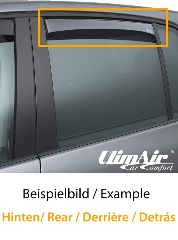 ClimAir Window Visors Master (rear) compatible with Seat Ibiza (6F) 5-doors 2017- - Image 1