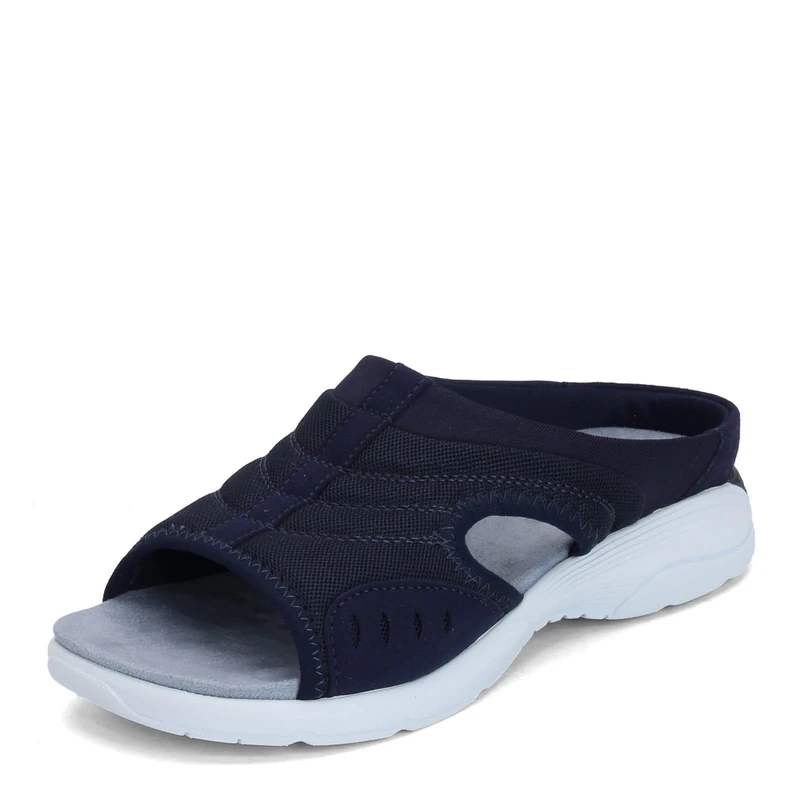 Easy Spirit Women's Traciee2 Slide Sandal, Blue 401, 8 UK