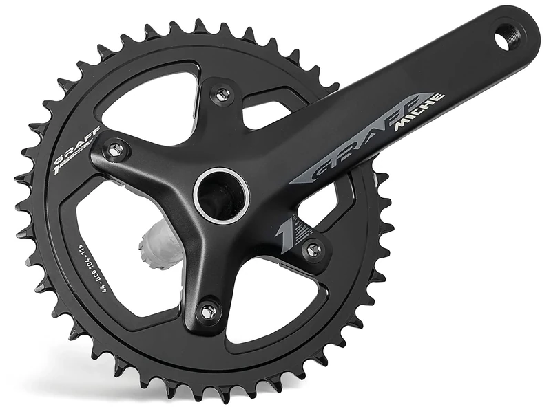 Miche Graff One 11/12 Speed Gravel Crankset, Black, 172.5mm 42t