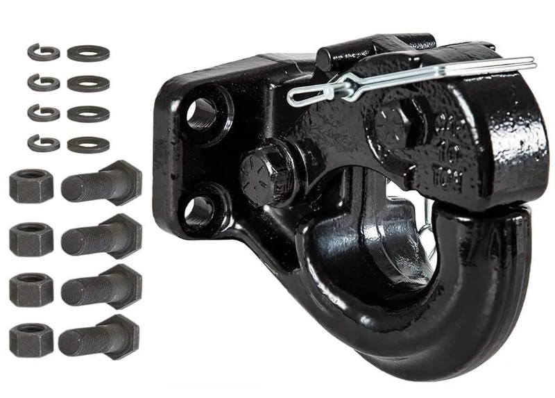 Buyers Products 10039 10 Ton Pintle Hook W/Mounting Kit, MGTW 20,000 Lbs Pintle Hitch, 4,000 Lbs MVL
