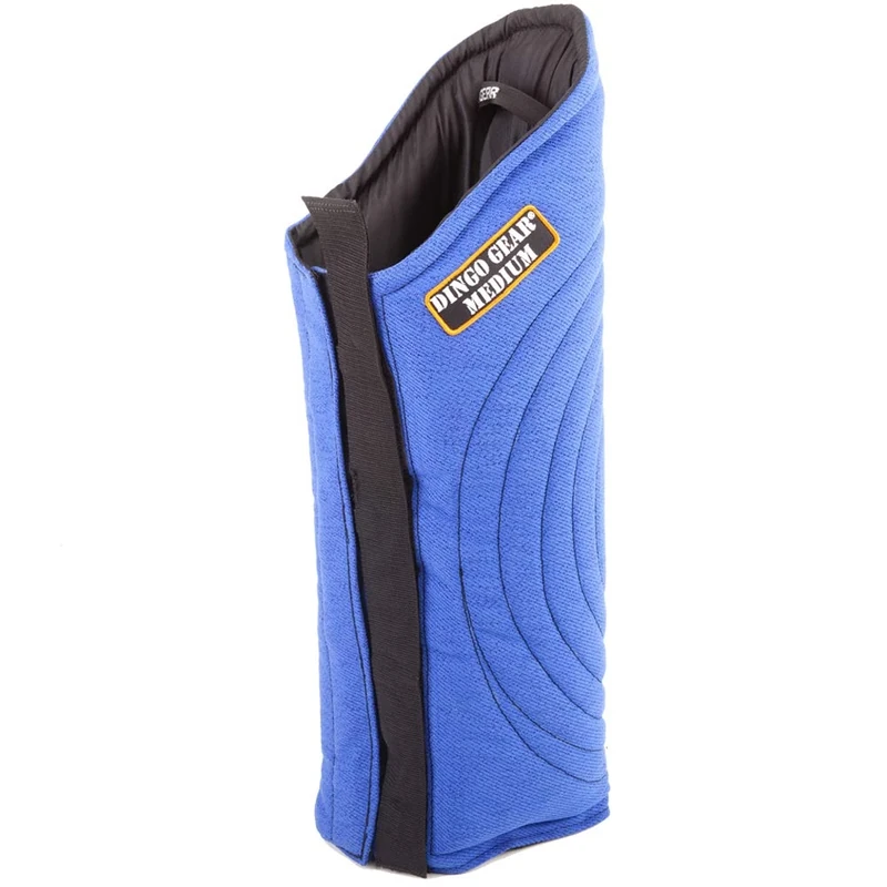 Dingo Gear Long Protector for Bite Training Universal Left and Right Leg Handmade of French Material Soft Blue S01986