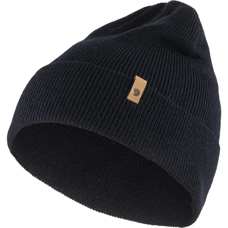 FJALLRAVEN Unisex Classic Knit Hat, Dark Navy, One Size UK