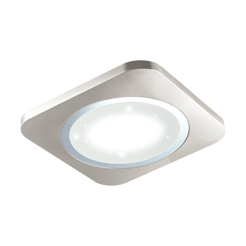 Eglo Puyo-S Surface Mounted Light Steel 28 W Matte Nickel Chrome