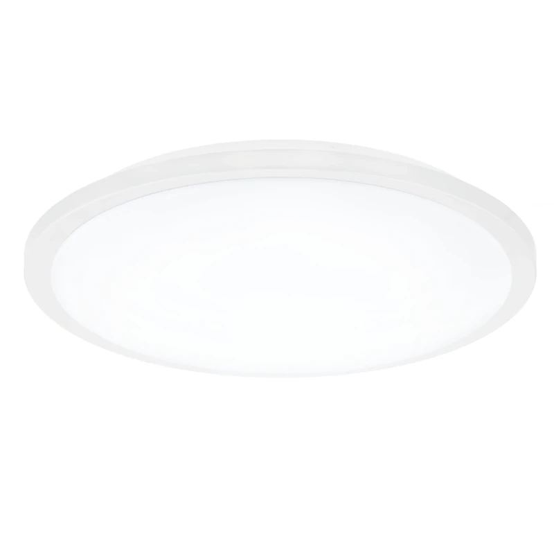 EGLO Competa-ST LED Ceiling Light, 1 Bulb Ceiling Light, Material: Steel and Plastic, Colour: White, Diameter: 77.5 cm, Dimmable, White Tones Adjustable, Wall Light, White