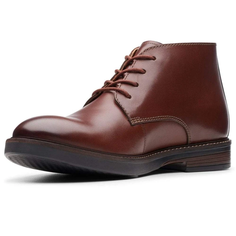 Clarks Men's Paulson Mid Classic boots, Brown Mahogany Leather Mahogany Leather, 7 UK - Image 1