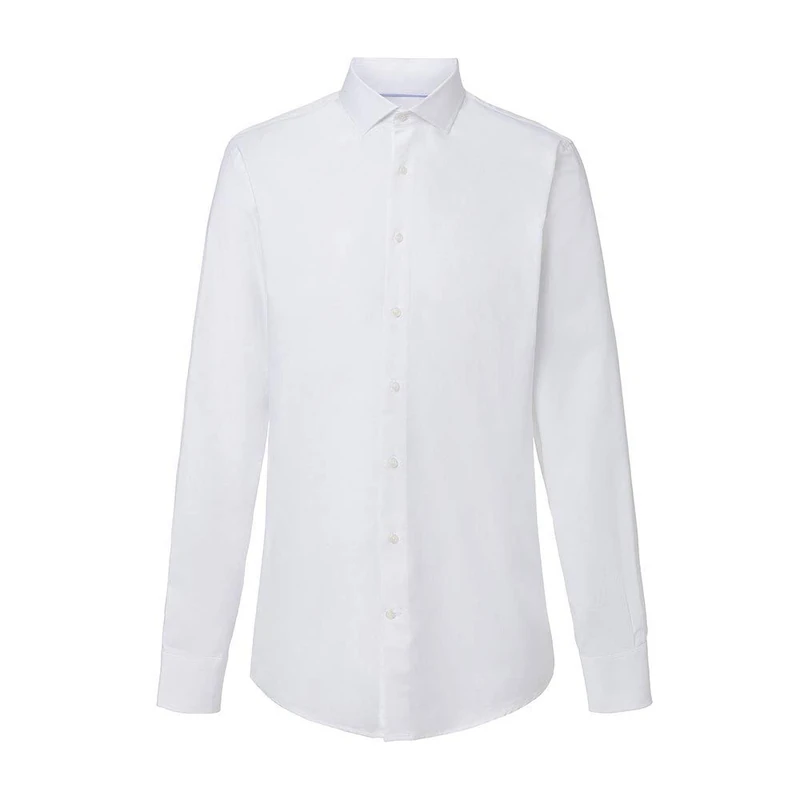 Hackett London Men's Poplin Slim Dc Formal Shirt, (White 800)), X-Small (size: 145)