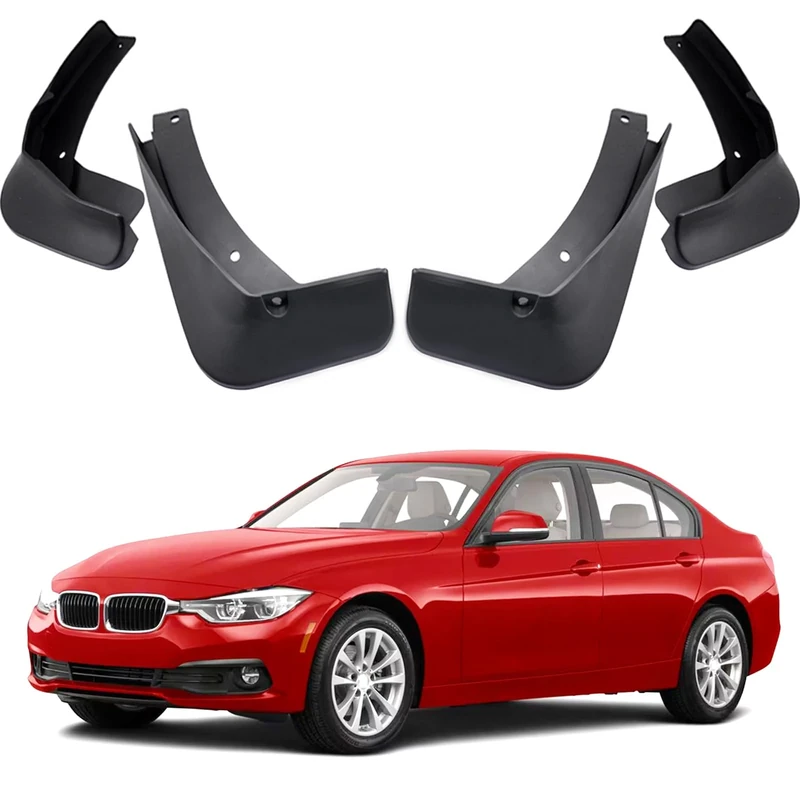 MOERTIFEI Car Mudguard Fender Mud Flaps Splash Guards Compatible with BMW 3-Series Sedan 2012-2018 F30