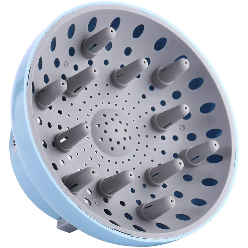 Hairizone Universal Diffuser for Hair Dryers with Nozzle D=1.7"-2.6" for Curly or Wavy Hair Styling, Dry and Gain Maximum Volume without Frizz, Light Blue