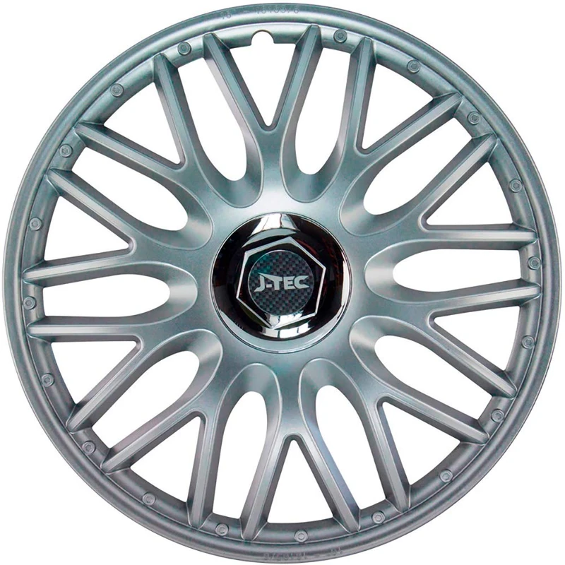 J-Tec Set of 4 wheel covers Orden R 16-inch silver + chrome ring