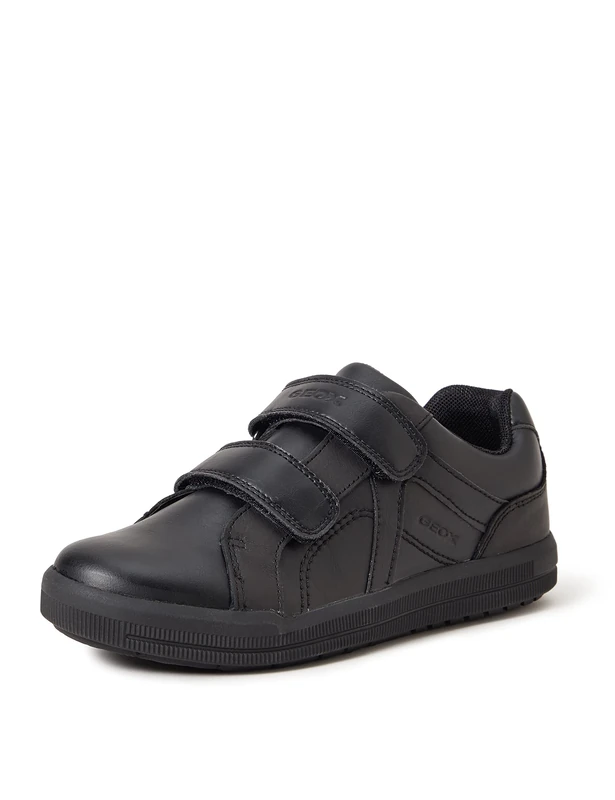 Geox Boys J Arzach Boy G Sneakers, Black, 12.5 UK