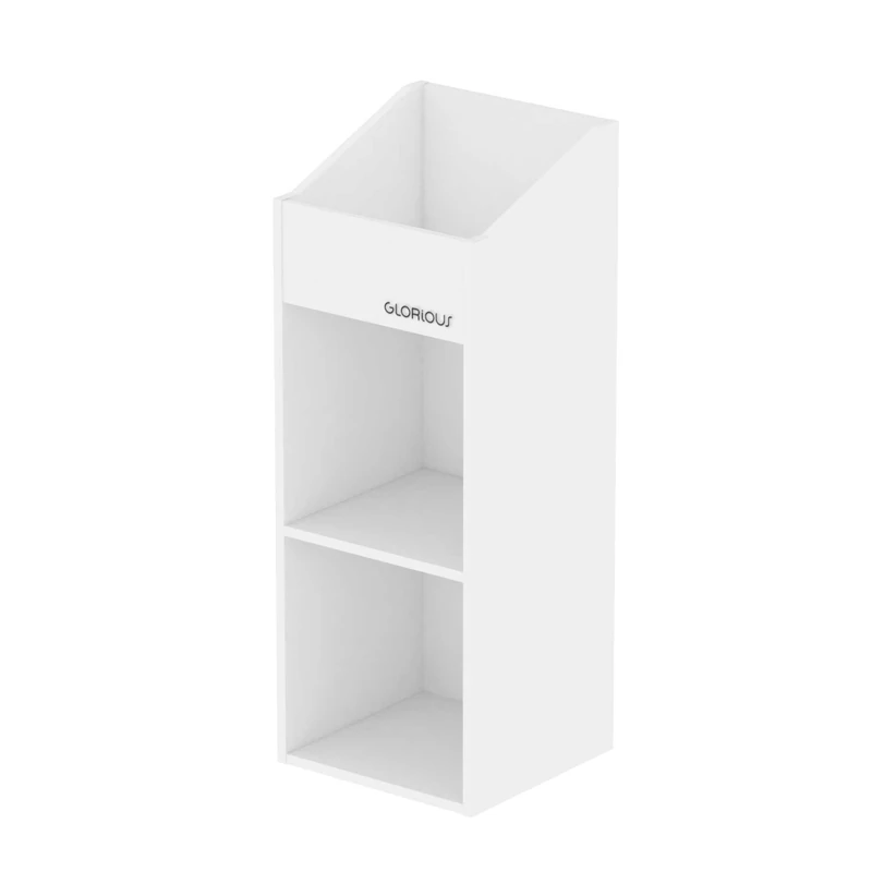 Glorious Record Rack 330 White - Holds 330 12" Disks, Easy to Set Up in A Simple Steps, White