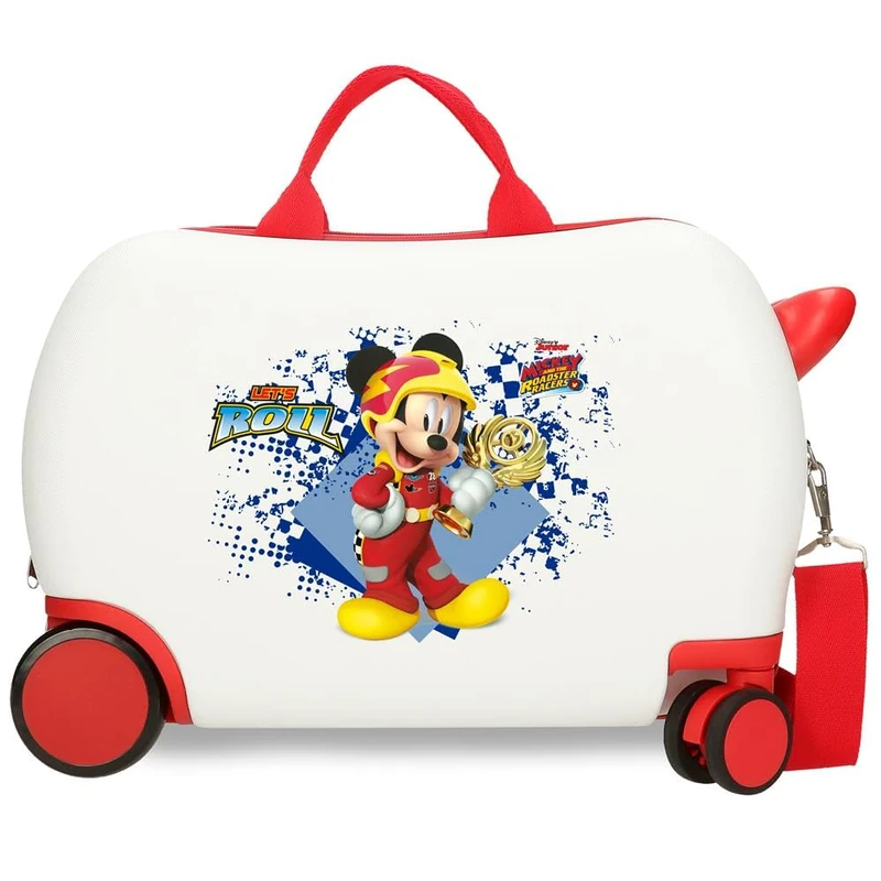 Disney Mickey Joy Multicoloured Kids Rolling Suitcase 41x34x20 cm Rigid ABS Combination lock 25 Litre 2.1 Kg 4 Wheels Hand Luggage