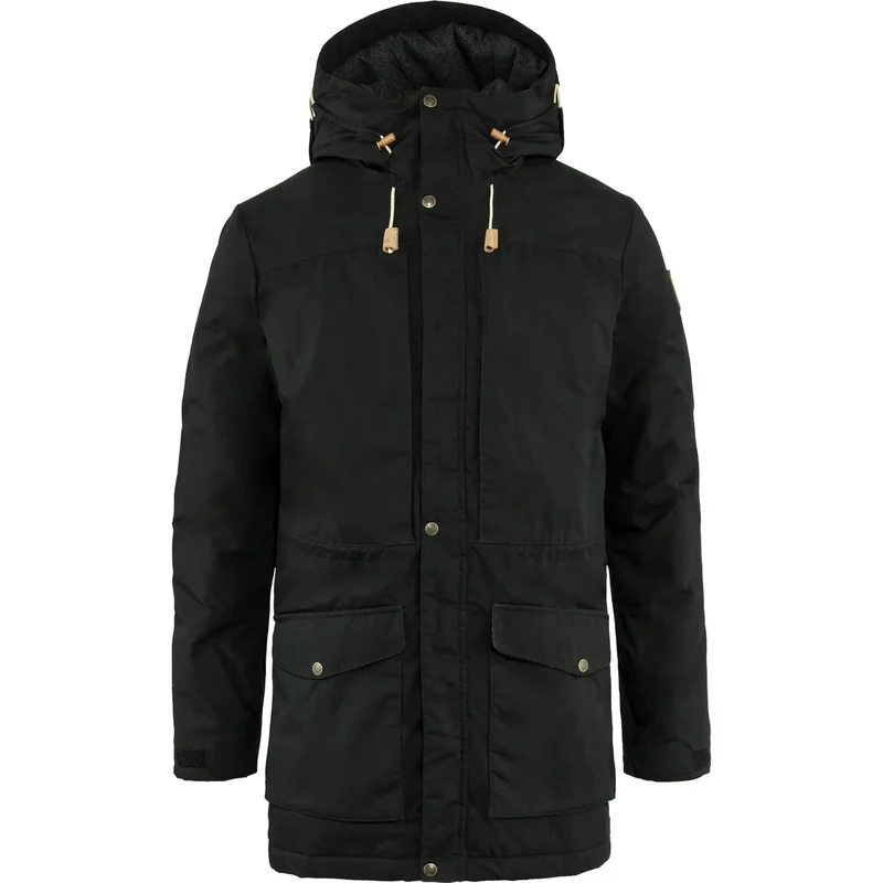 Fjallraven Singi Wool Padded Parka M Sport Jacket - Black, XL