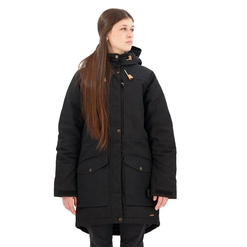 Fjallraven Singi Wool Padded Parka W Sport Jacket - Black, L