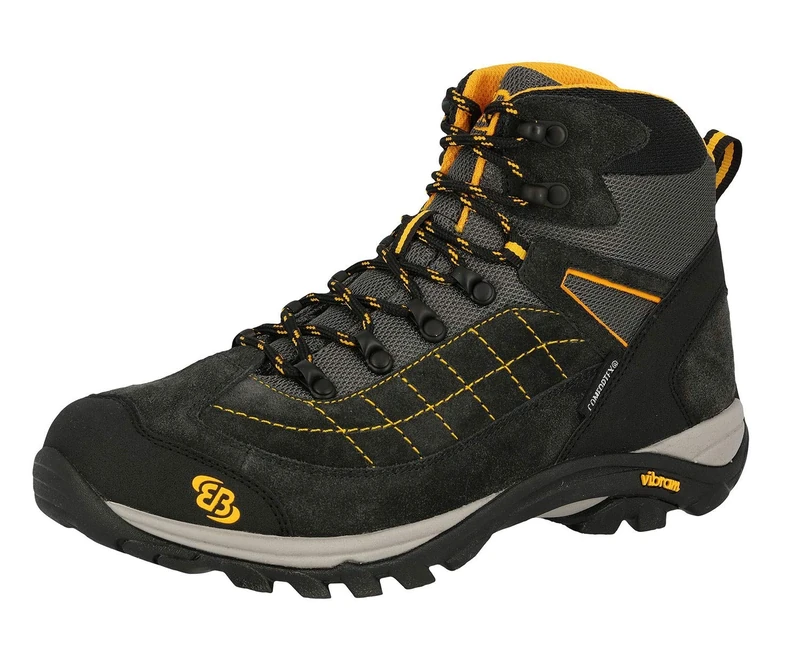 Brütting Unisex Adults' Mount Crillon High High Rise Hiking Shoes, Grey (Anthracite/Orange), 8 UK