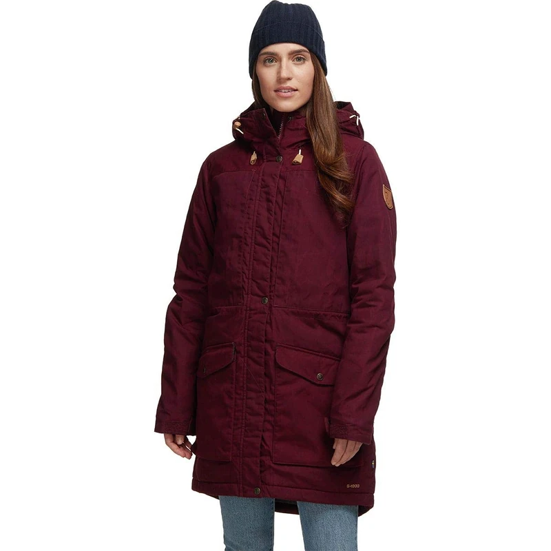 Fjallraven Singi Wool Padded Parka W Sport Jacket - Red, XX-Small